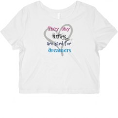 Ladies Slim Fit Crop Top Tee