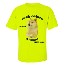 Unisex Ultra Cotton Safety Neon Crewneck Tee