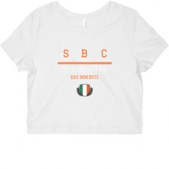 Ladies Slim Fit Crop Top Tee