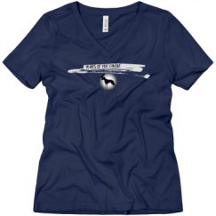 Ladies Relaxed Fit V-Neck Tee