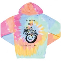 Unisex Tie-Dye Fleece Hoodie