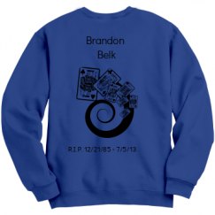 Unisex Film and Foil Crewneck Sweatshirt