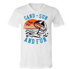 Unisex V-Neck Jersey Tee