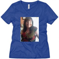 Ladies Relaxed Fit V-Neck Tee