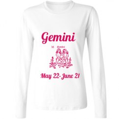 Ladies Relaxed Fit Basic Long Sleeve Tee