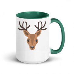 15oz Ceramic Mug with Color Inside