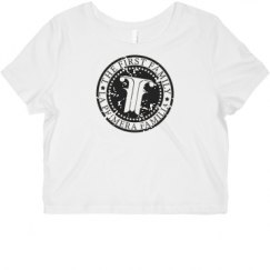 Ladies Slim Fit Crop Top Tee