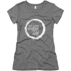 Ladies Slim Fit Super Soft Triblend Tee