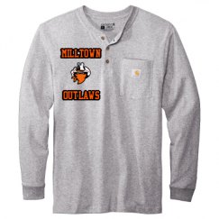 Unisex Carhartt Long Sleeve Henley Tee 