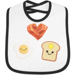 Infant Contrast Trim Bib