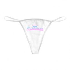 Basic White Thong Underwear