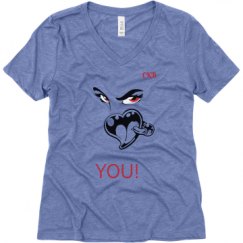 Ladies Relaxed Fit Super Soft Triblend V-Neck Tee