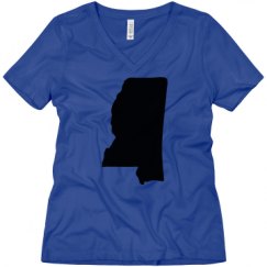 Ladies Relaxed Fit V-Neck Tee