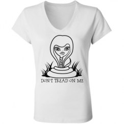 Ladies Slim Fit V-Neck Jersey Tee