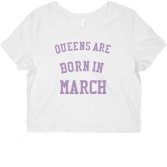 Ladies Slim Fit Crop Top Tee