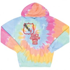 Unisex Tie-Dye Fleece Hoodie