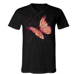 Unisex V-Neck Jersey Tee