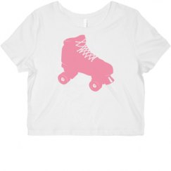 Ladies Slim Fit Crop Top Tee