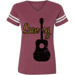 Ladies Relaxed Fit Vintage Sports Tee