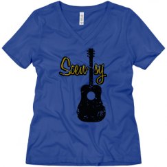 Ladies Relaxed Fit V-Neck Tee
