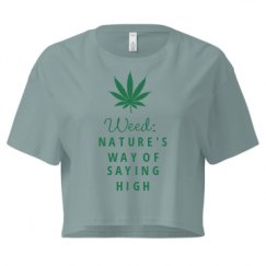 Ladies Festival Cali Crop Top Tee