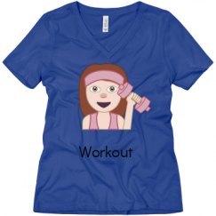 Ladies Relaxed Fit V-Neck Tee
