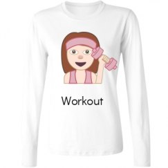 Ladies Relaxed Fit Basic Long Sleeve Tee