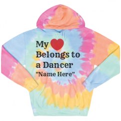 Unisex Tie-Dye Fleece Hoodie