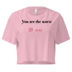 Ladies Festival Cali Crop Top Tee