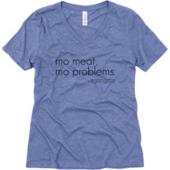 Ladies Relaxed Fit Super Soft Triblend V-Neck Tee