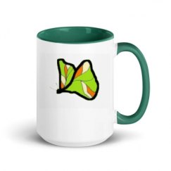 15oz Ceramic Mug with Color Inside