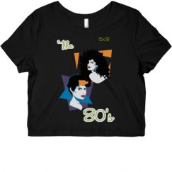 Ladies Slim Fit Crop Top Tee