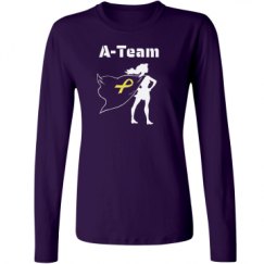 Ladies Relaxed Fit Basic Long Sleeve Tee