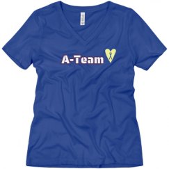 Ladies Relaxed Fit V-Neck Tee