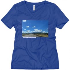 Ladies Relaxed Fit V-Neck Tee