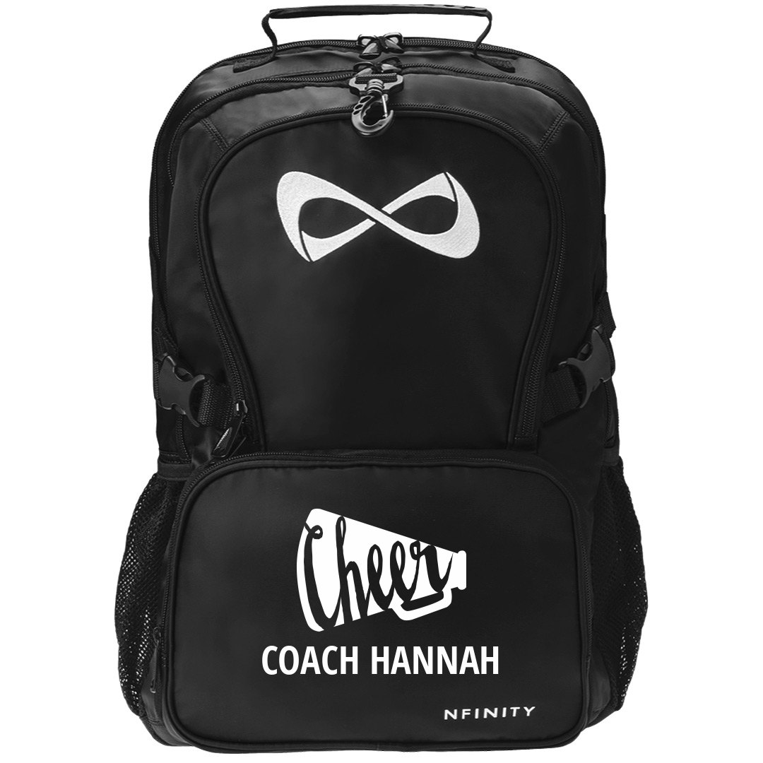 Custom Cheer Coach Gifts For Her - Nfinity Backpack Bag | Customized Girl