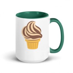 15oz Ceramic Mug with Color Inside