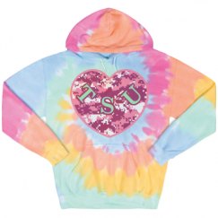 Unisex Tie-Dye Fleece Hoodie