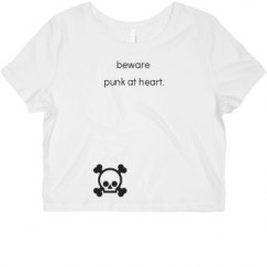 Ladies Slim Fit Crop Top Tee
