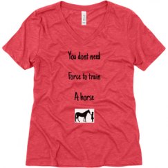 Ladies Relaxed Fit Super Soft Triblend V-Neck Tee