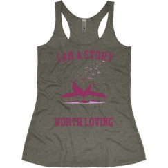 Ladies Slim Fit Super Soft Racerback Triblend Tank