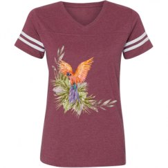 Ladies Relaxed Fit Vintage Sports Tee