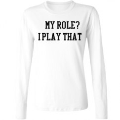 Ladies Relaxed Fit Basic Long Sleeve Tee