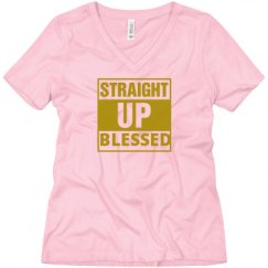 Ladies Relaxed Fit V-Neck Tee