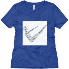 Ladies Relaxed Fit V-Neck Tee