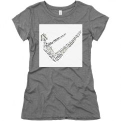 Ladies Slim Fit Super Soft Triblend Tee