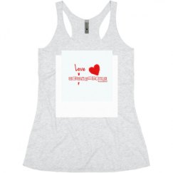 Ladies Slim Fit Super Soft Racerback Triblend Tank