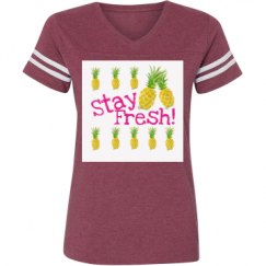 Ladies Relaxed Fit Vintage Sports Tee