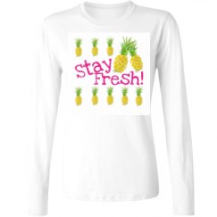 Ladies Relaxed Fit Basic Long Sleeve Tee