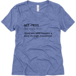 Ladies Relaxed Fit Super Soft Triblend V-Neck Tee